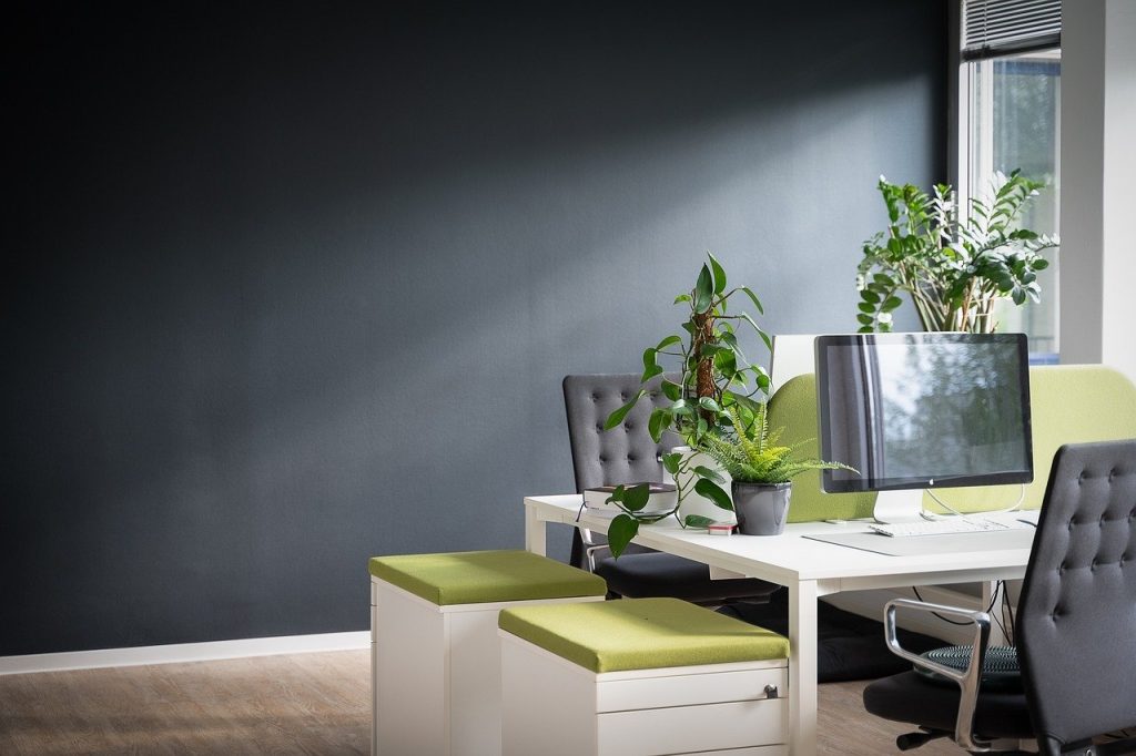 work, desk, office